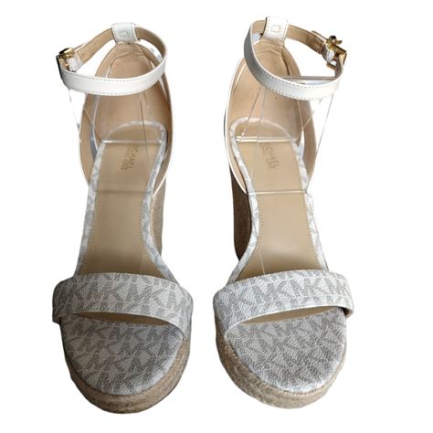 michael michael kors kimberly logo and leather sandal|Amazon.com .